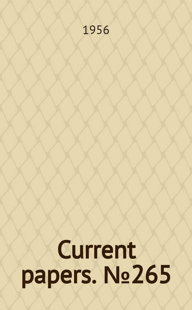 Current papers. №265 : A theoretical investigation of the factors affecting stalling flutter of compressor blades