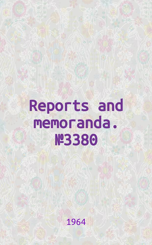 Reports and memoranda. №3380 : Some tests on high reaction compressor blading