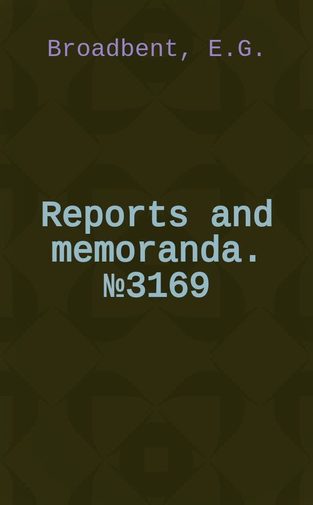 Reports and memoranda. №3169 : The effect of structural damping on binary flutter