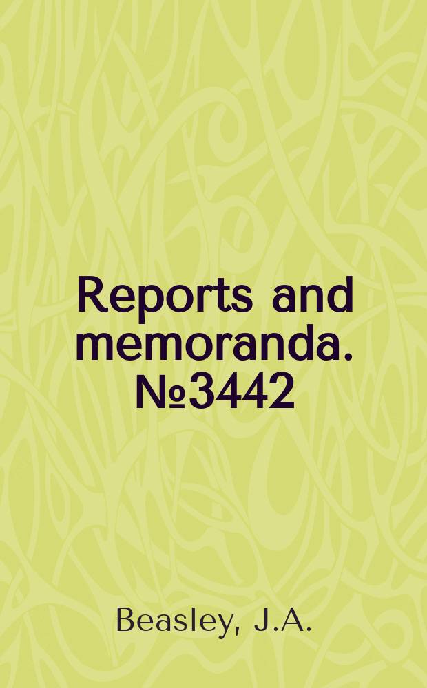 Reports and memoranda. №3442 : Estimates of the lift reduction due to boundary layer on two-dimensional aerofoils