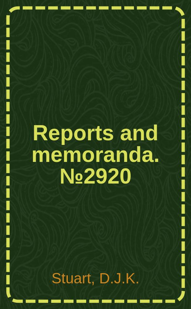 Reports and memoranda. №2920 : Analysis of Reynolds number effects in fluid flow through two-dimensional cascades