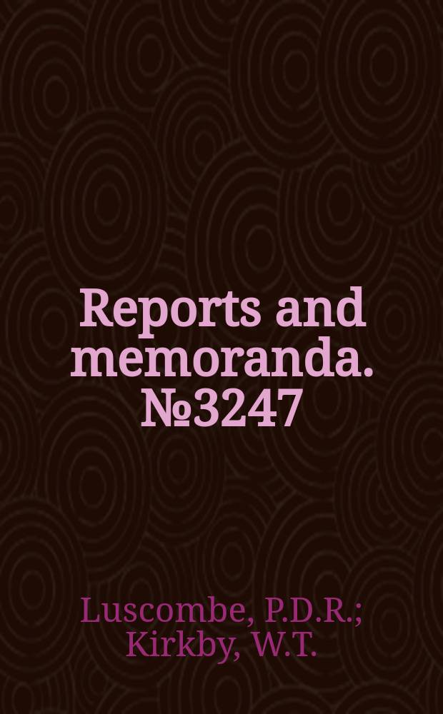 Reports and memoranda. №3247 : A description of the excitation and recording equipment used for flight flutter tests on a Meteor 8. Comparative flight flutter tests using the "decaying oscillation" and amplitude response "techniques"