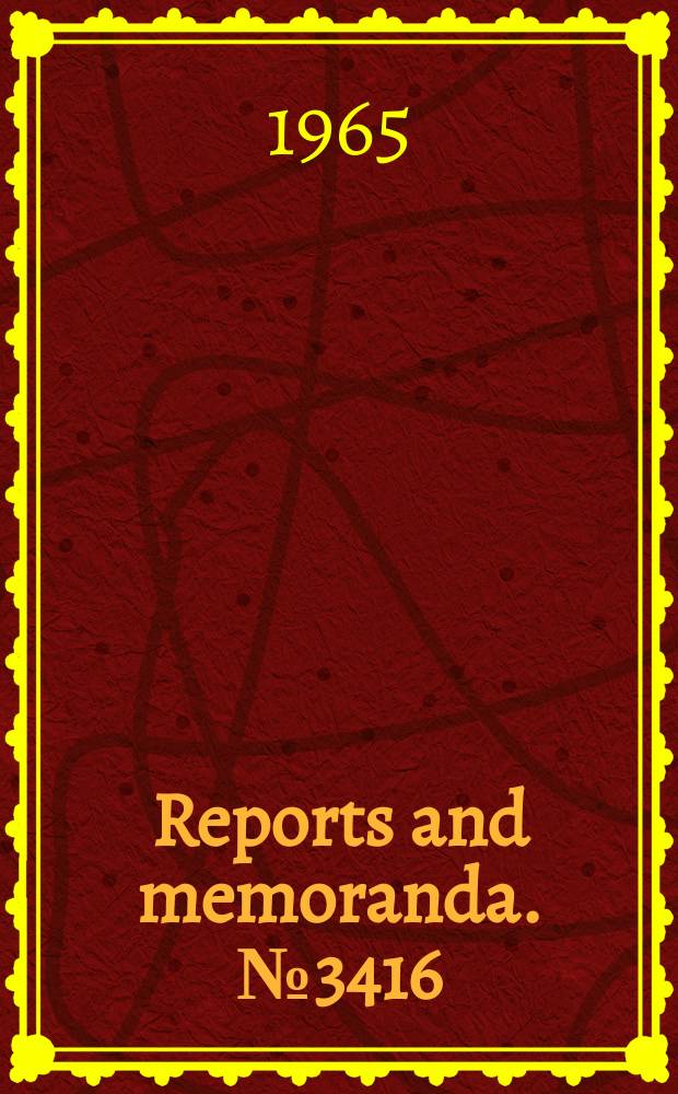 Reports and memoranda. №3416 : On investigation of the flow about circular cylinders placed normal to a low den- sity supersonic stream
