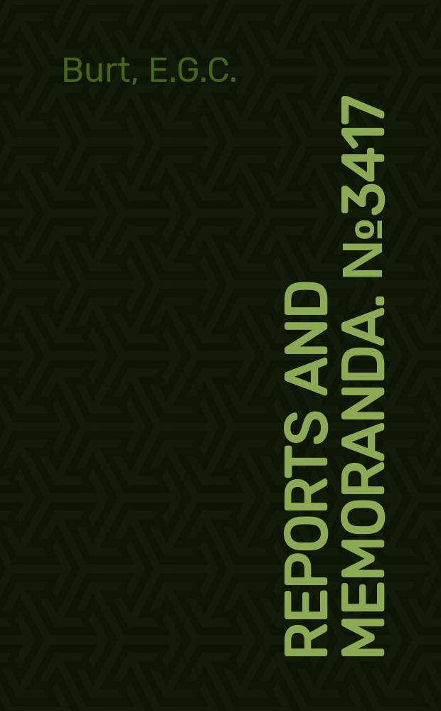 Reports and memoranda. №3417 : A theoretical troatment of noise and non-linearities in a beam-riding system