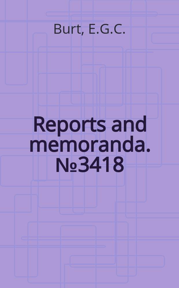 Reports and memoranda. №3418 : On the statistical optimisation of guided weapon systems