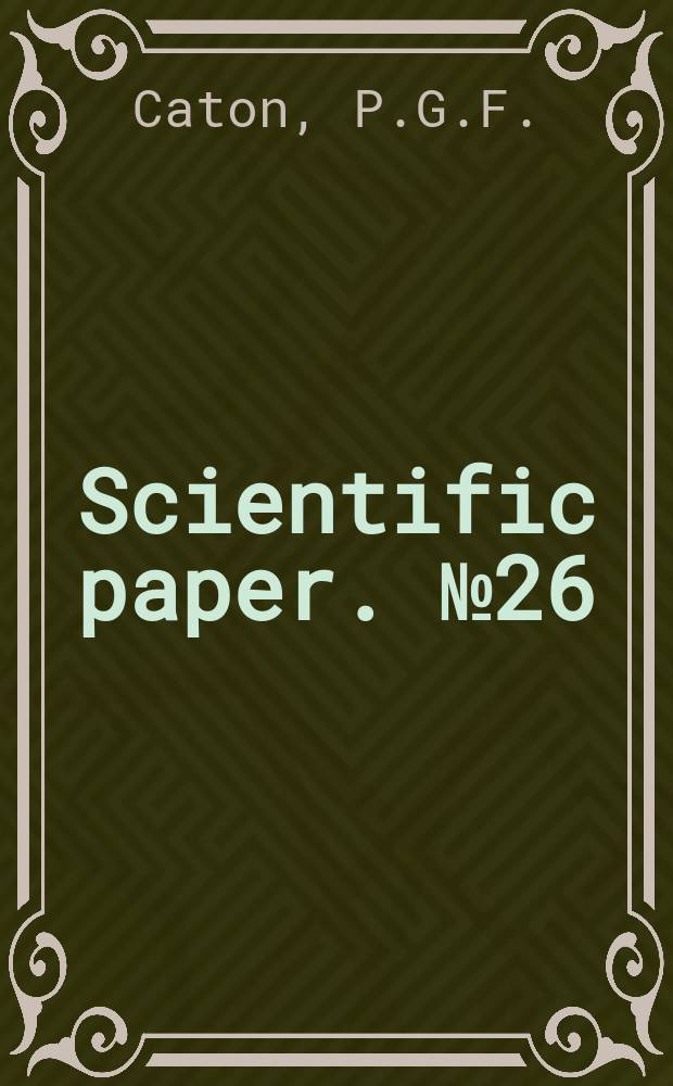 Scientific paper. №26 : A study of vertical air motion and particle size in showers using a doppler rader