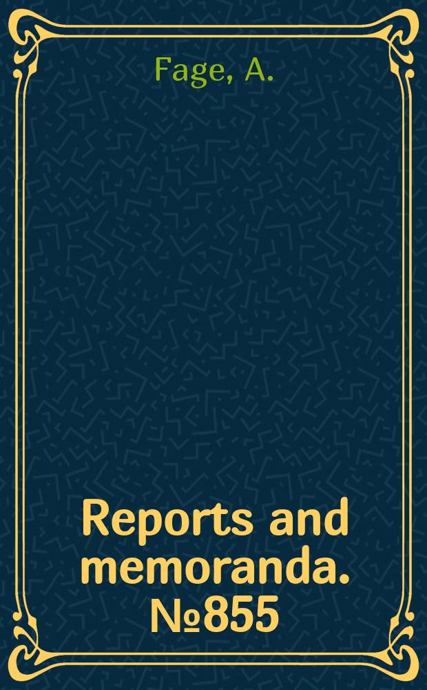Reports and memoranda. №855 : Some suggestions for improving aeroplane control at low speeds