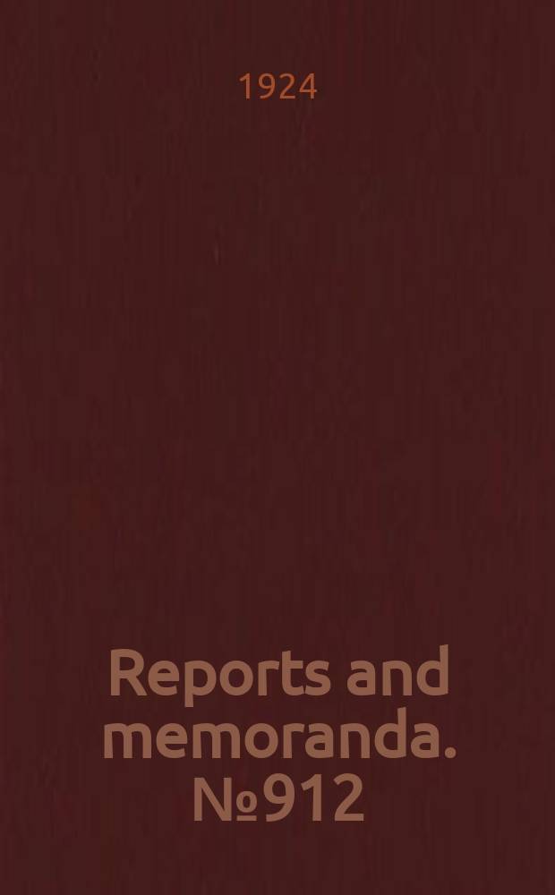 Reports and memoranda. №912 : Stresses in a stiff - jointed polygonal frame under a system of parallel loads