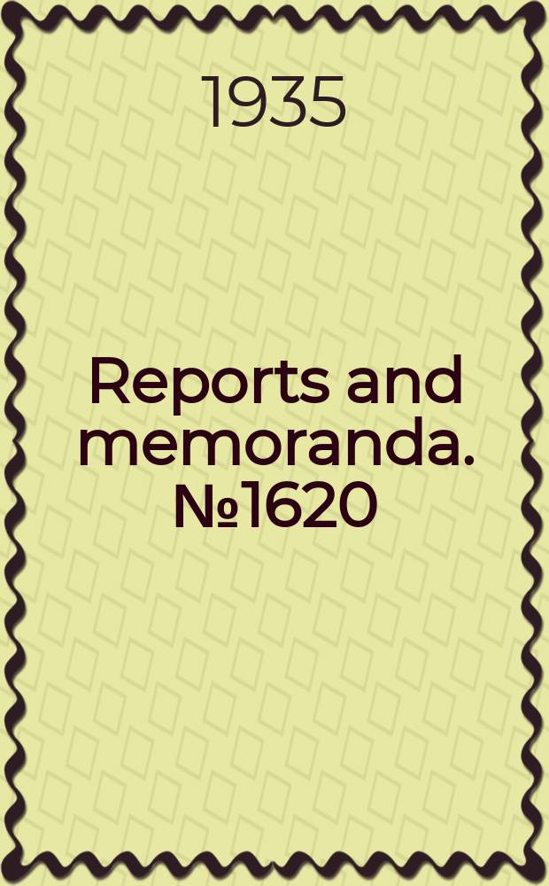 Reports and memoranda. №1620 : Transverse tests on sand cast aluminium alloy bare