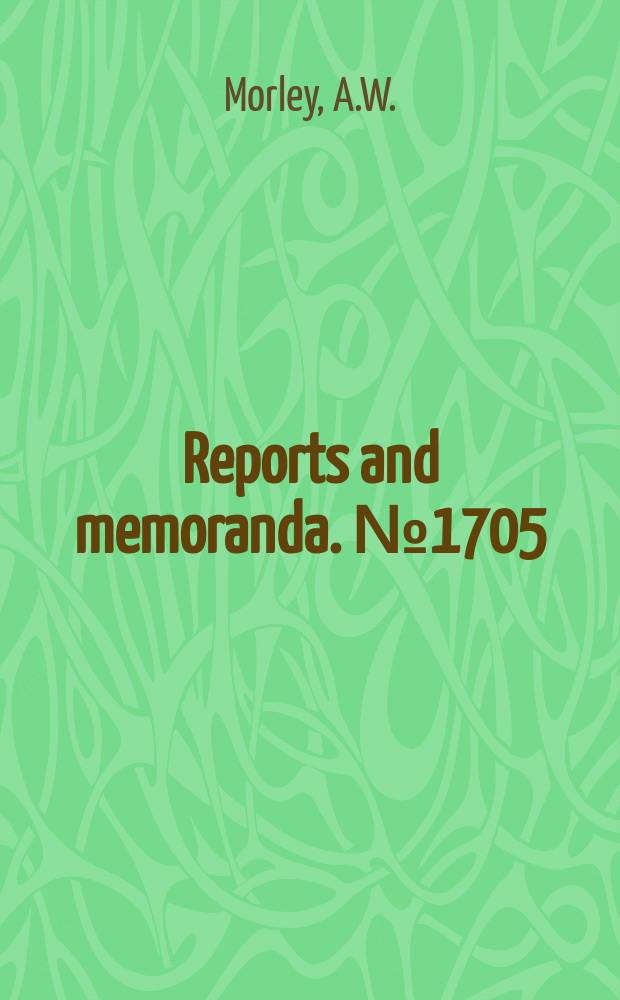 Reports and memoranda. №1705 : Variation of exhaust gas temperature along the tail pipe of a Month aircraft and the effect of a simple silencer