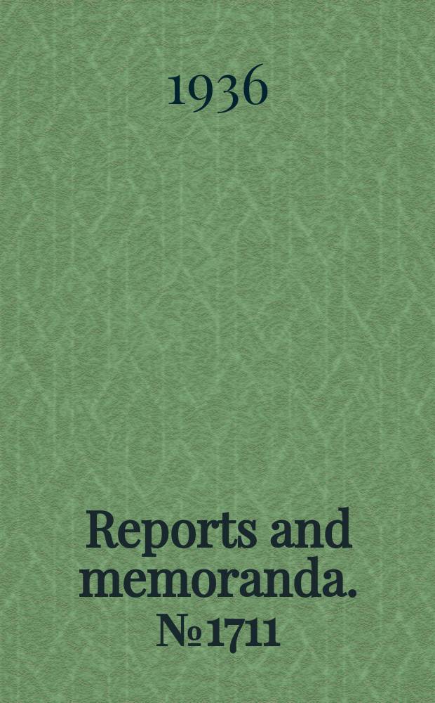 Reports and memoranda. №1711 : A successive approximation process for solving simultaneous linear equations