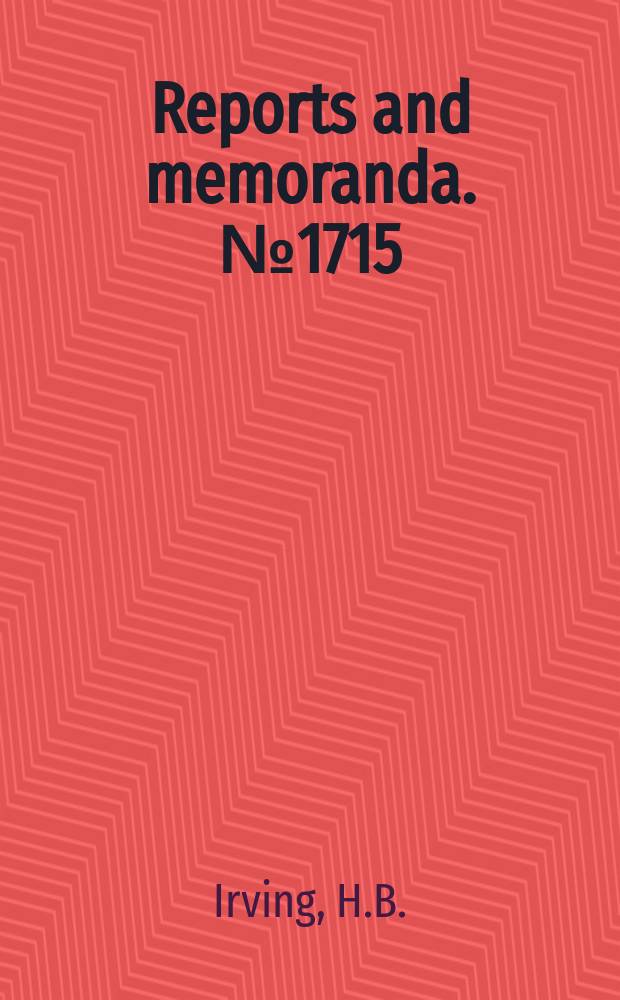 Reports and memoranda. №1715 : A new form of biplane