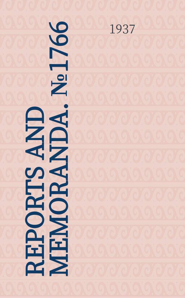 Reports and memoranda. №1766 : Experiments on a sphere at critical Reynolds numbers