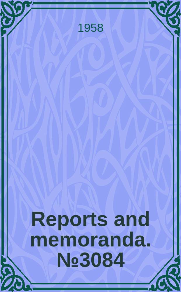 Reports and memoranda. №3084 : The R.A.E. Hollerith punched-card installation (1945-1952)