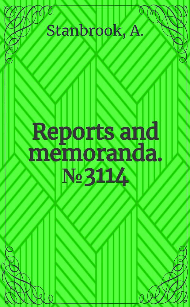 Reports and memoranda. №3114 : Experimental observation of vortices in wing-body junctions
