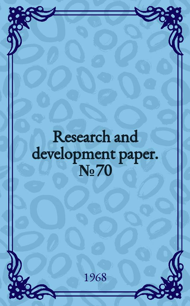 Research and development paper. №70 : Log storage and prevention of degrade during storage