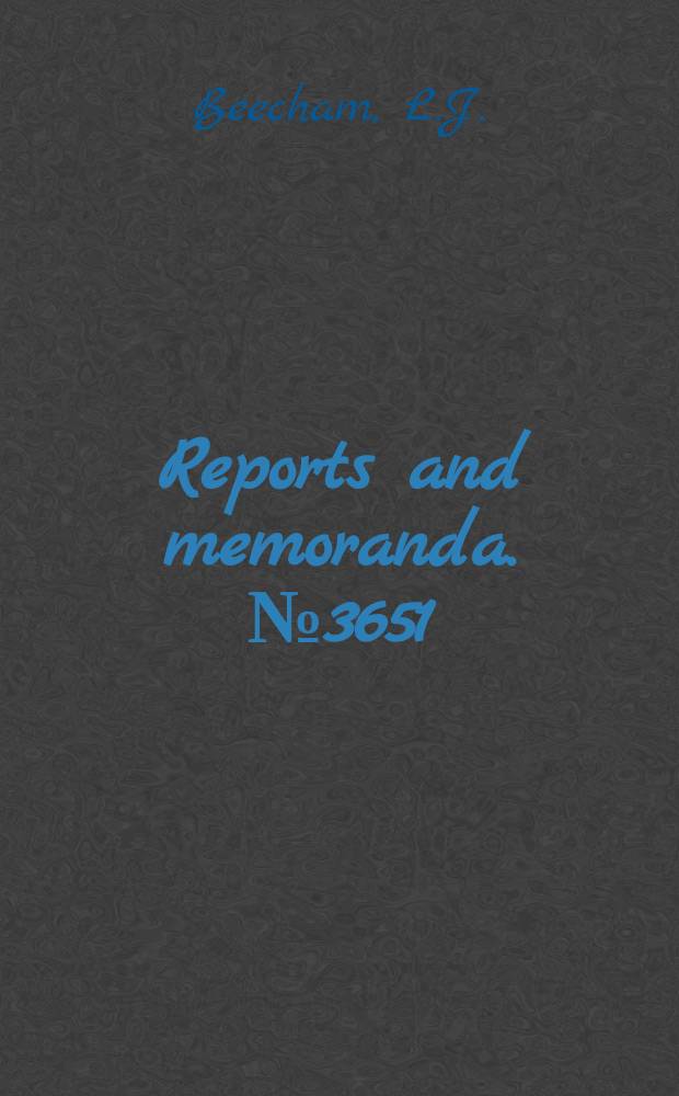 Reports and memoranda. №3651 : Some notes on an approximate solution for the free oscillation characteristics of non - linear systems typified by ẍ+F(x,ẋ)=0