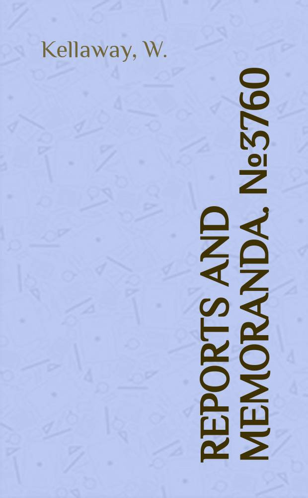 Reports and memoranda. №3760 : A lifting surface theory...
