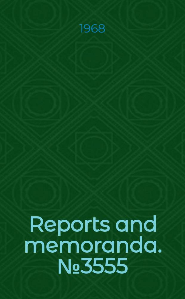 Reports and memoranda. №3555 : Index of Reports and memoranda published in the Annual technical reports (1909 to 1957)