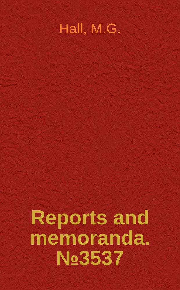 Reports and memoranda. №3537 : Measurements in a three - dimensional turbulent boundary layer in supersonic