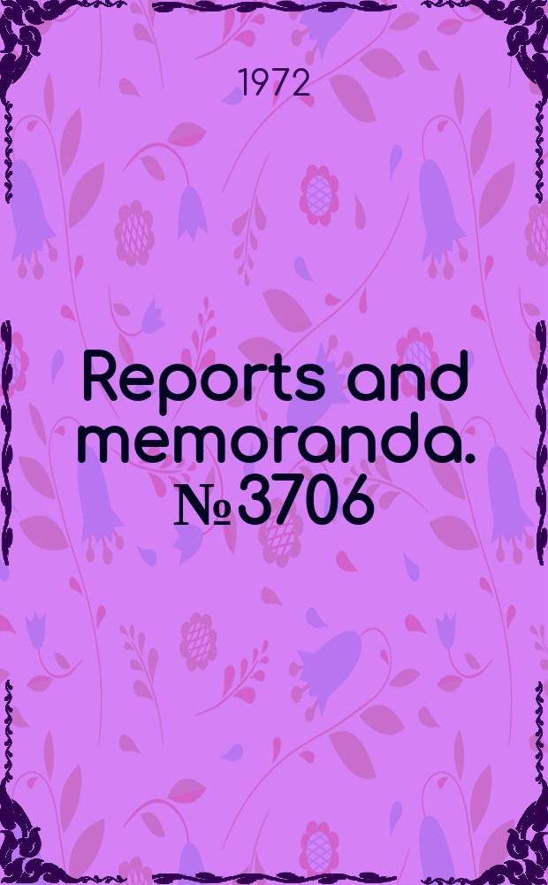 Reports and memoranda. №3706 : Theoretical use of variable porosity in slotted