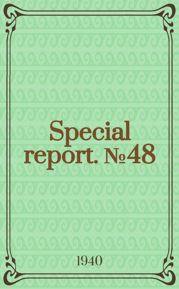 Special report. №48 : Fruit pectins, their chemical behaviour and jellying propoties