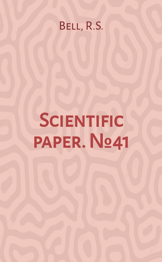 Scientific paper. №41 : The Meteorological office operational ...