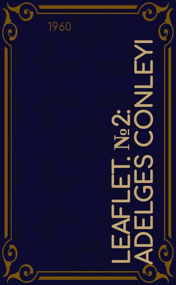 Leaflet. №2 : Adelges conleyi