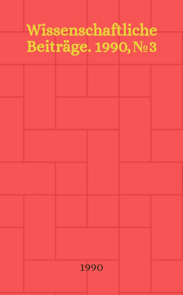 Wissenschaftliche Beitr&auml;ge. 1990, № 3 : Grundlinien der Geschichte der biologischen Anthropologie