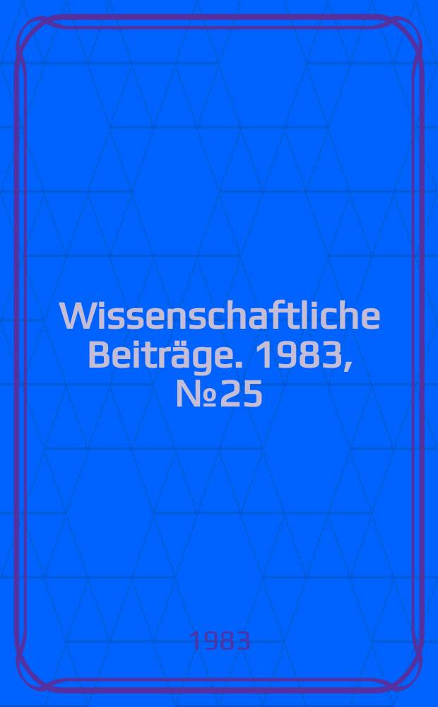 Wissenschaftliche Beiträge. 1983, № 25 : Betriebswirtschaftliche Einordnung und Bewertung von Maßnahmen zur Hebung der Bodenfruchtbarkeit