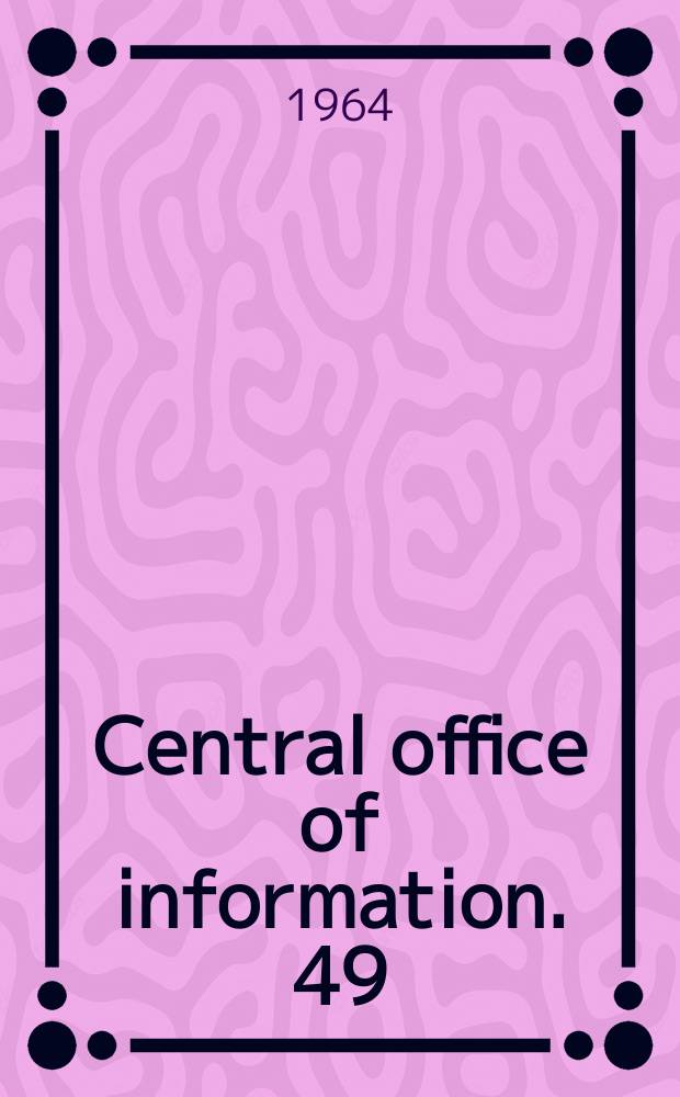 Central office of information. 49 : The English legal system