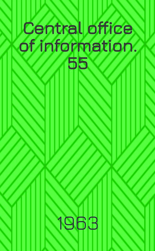 Central office of information. 55 : Promotion of the sciences in the sciences in the Commonwealth