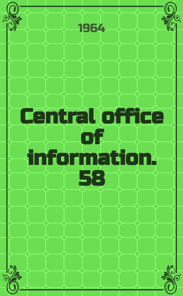 Central office of information. 58 : The Colombo plan