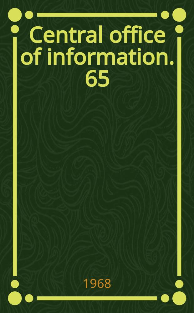 Central office of information. 65 : The British banking systemz