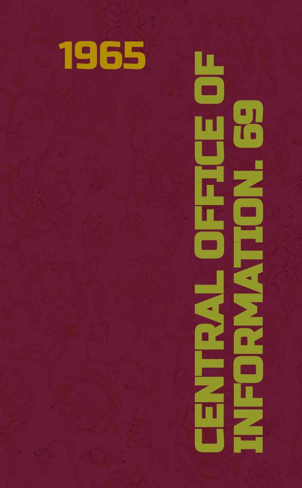 Central office of information. 69 : The Police service in Britain
