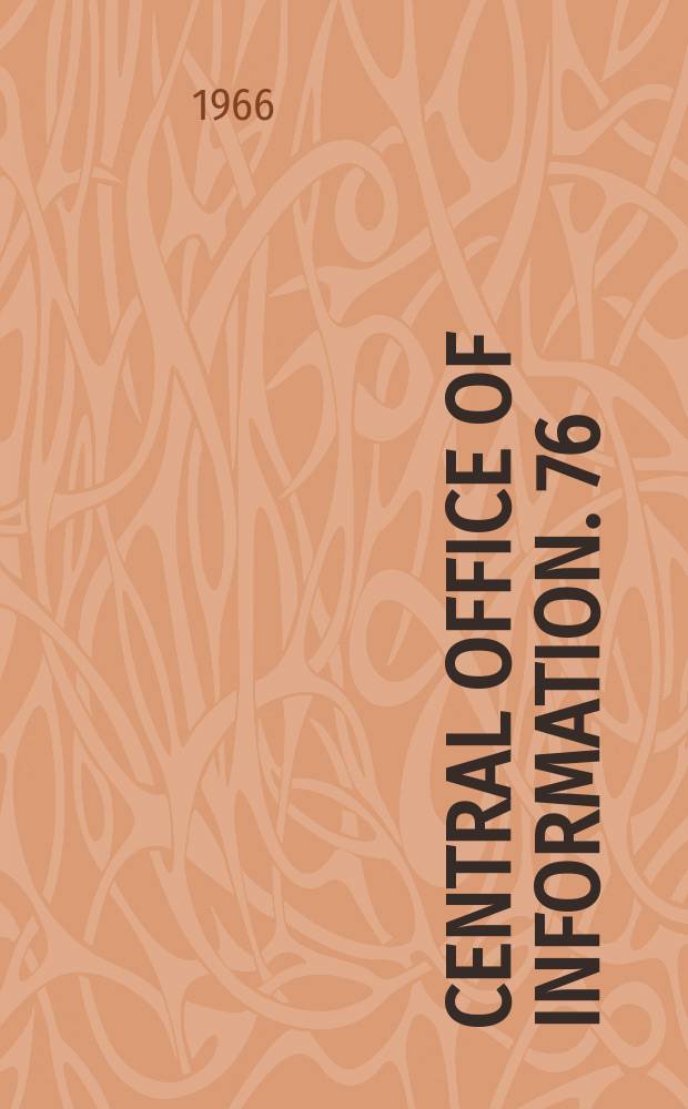 Central office of information. 76 : Community development