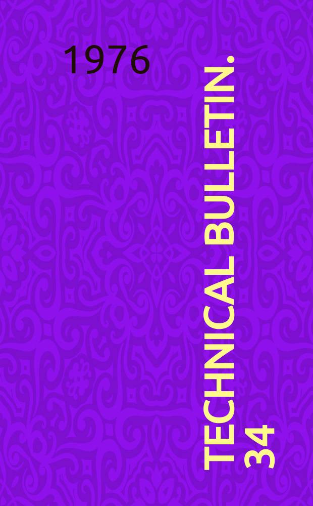 Technical bulletin. 34 : Climate and drainage