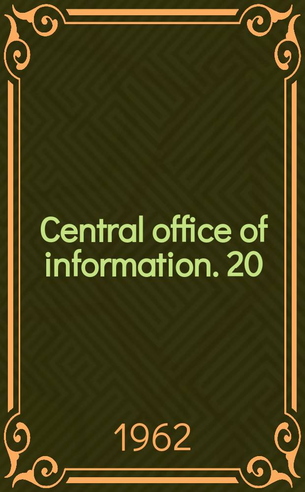 Central office of information. 20 : Health services in Britain