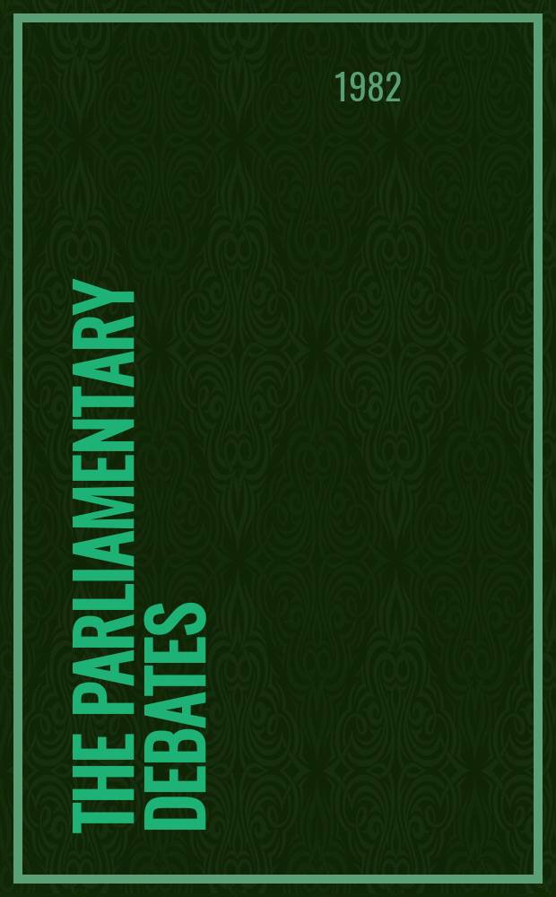 The Parliamentary debates (Hansard) : Official report ... of the ...Parliament of the United Kingdom of Great Britain and Northern Ireland. Vol.31, November3 - November12