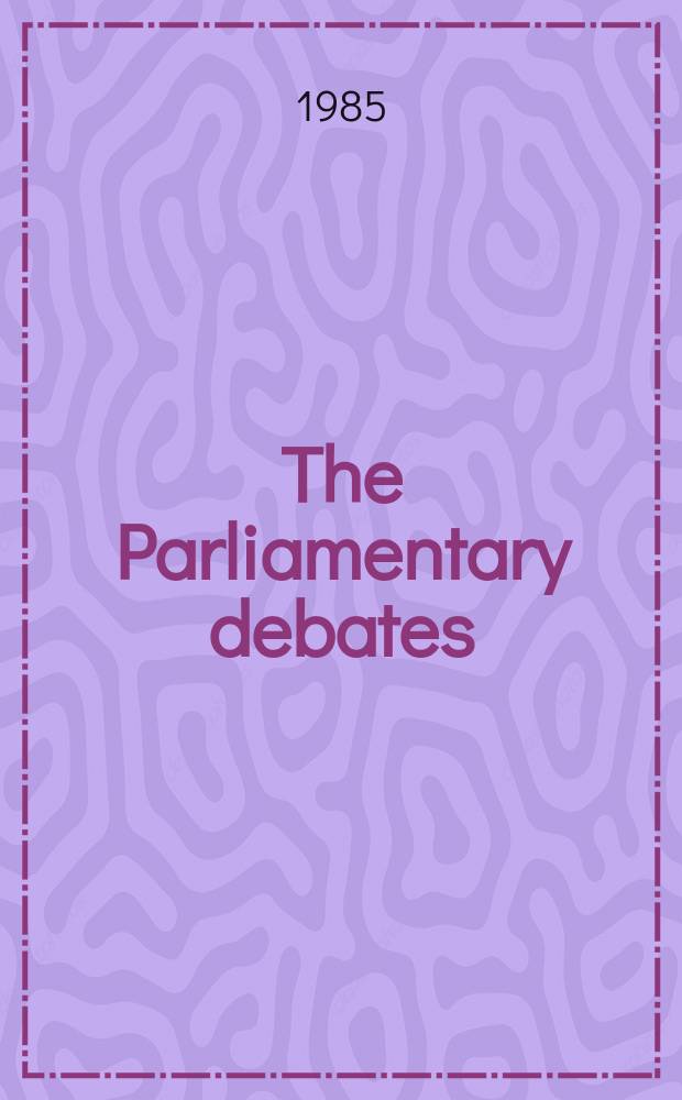 The Parliamentary debates (Hansard) : Official report ... of the ...Parliament of the United Kingdom of Great Britain and Northern Ireland. Vol.71, January14 - January25