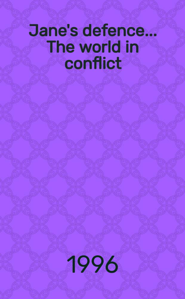 Jane's defence .... The world in conflict