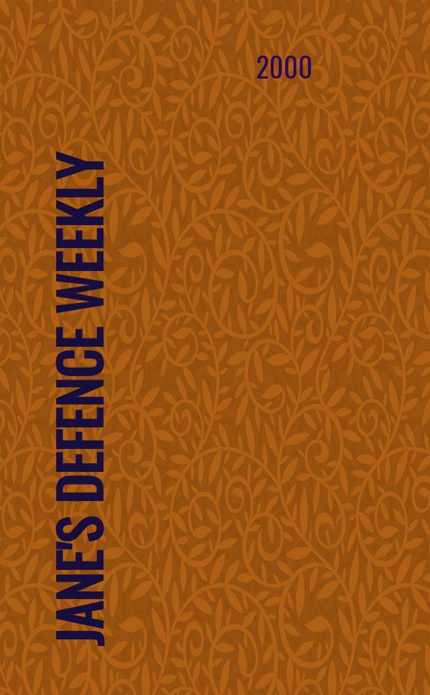 Jane's defence weekly : An intern. Thomson publ. Vol.33, №9