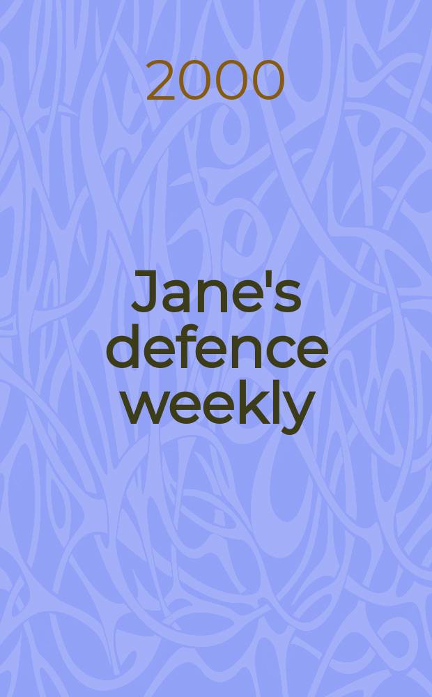 Jane's defence weekly : An intern. Thomson publ. Vol.34, №14