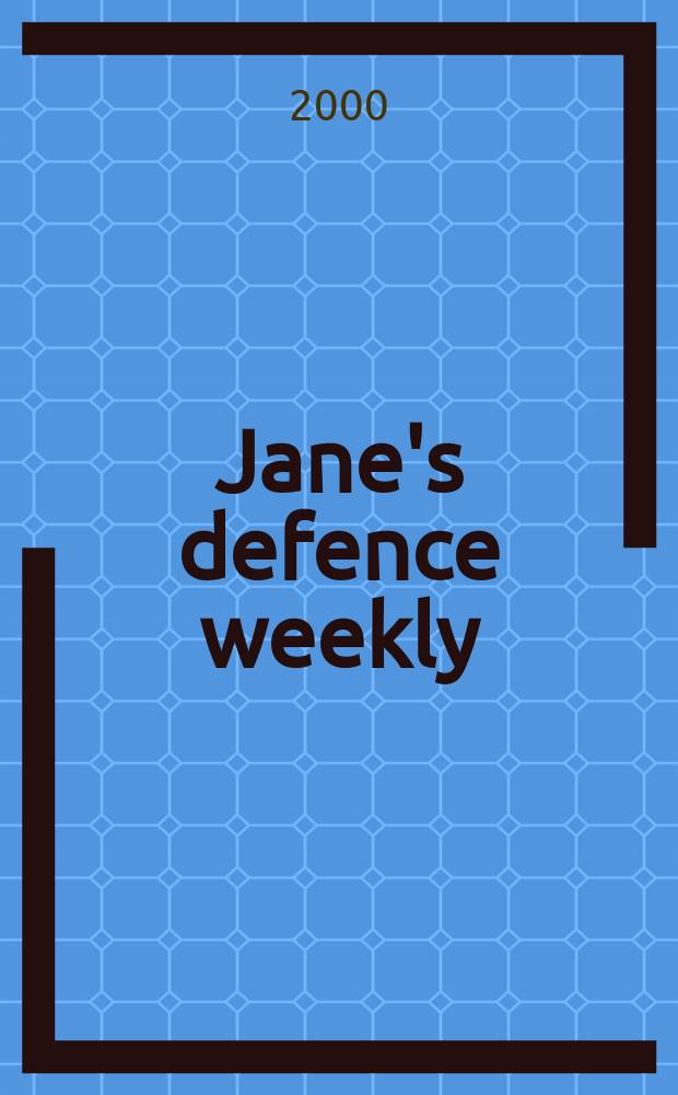 Jane's defence weekly : An intern. Thomson publ. Vol.34, №22