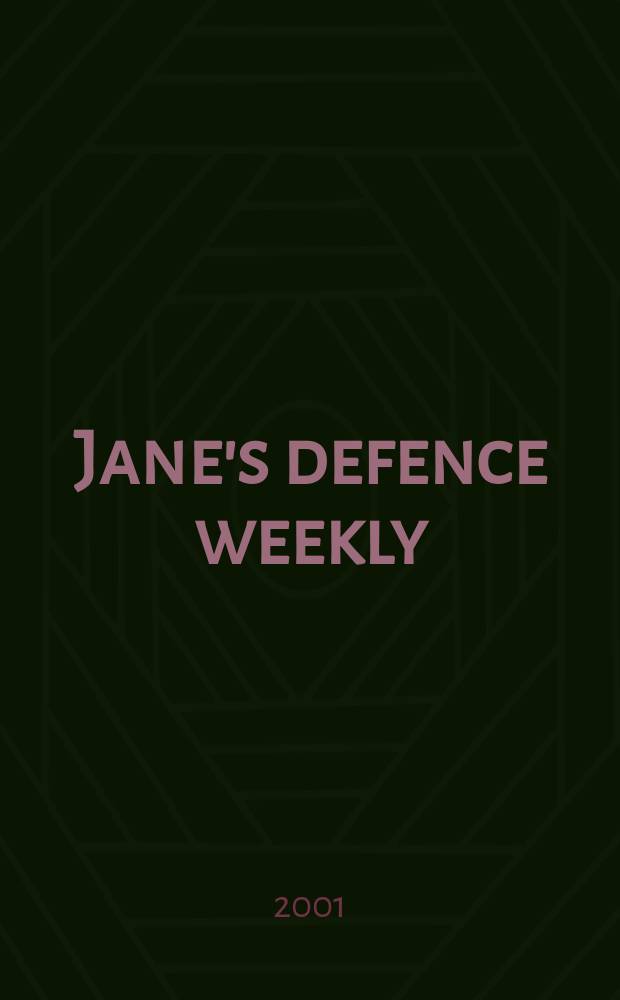 Jane's defence weekly : An intern. Thomson publ. Vol.36, №7