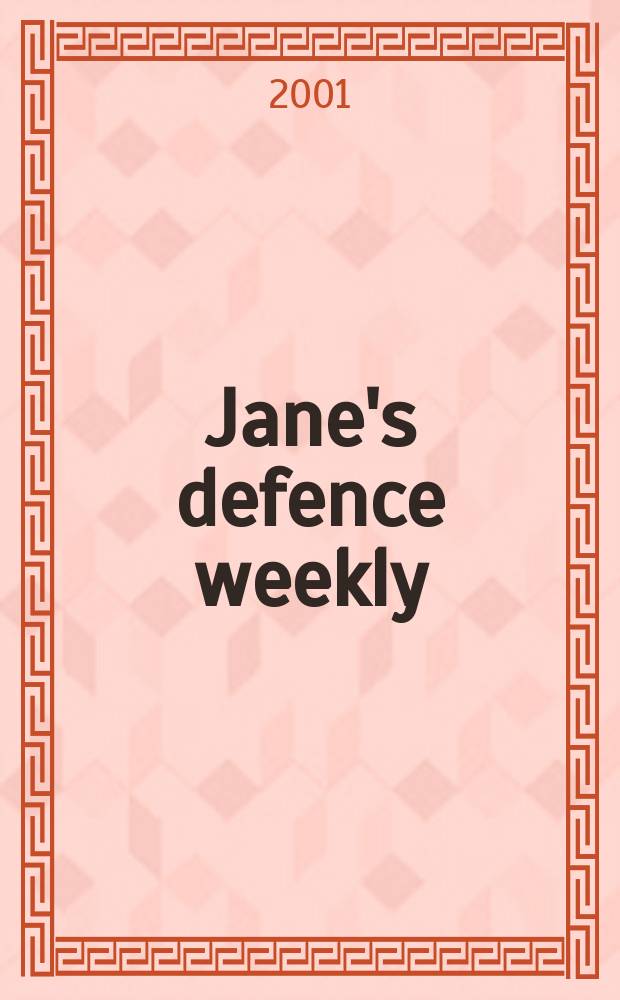 Jane's defence weekly : An intern. Thomson publ. Vol.36, №24