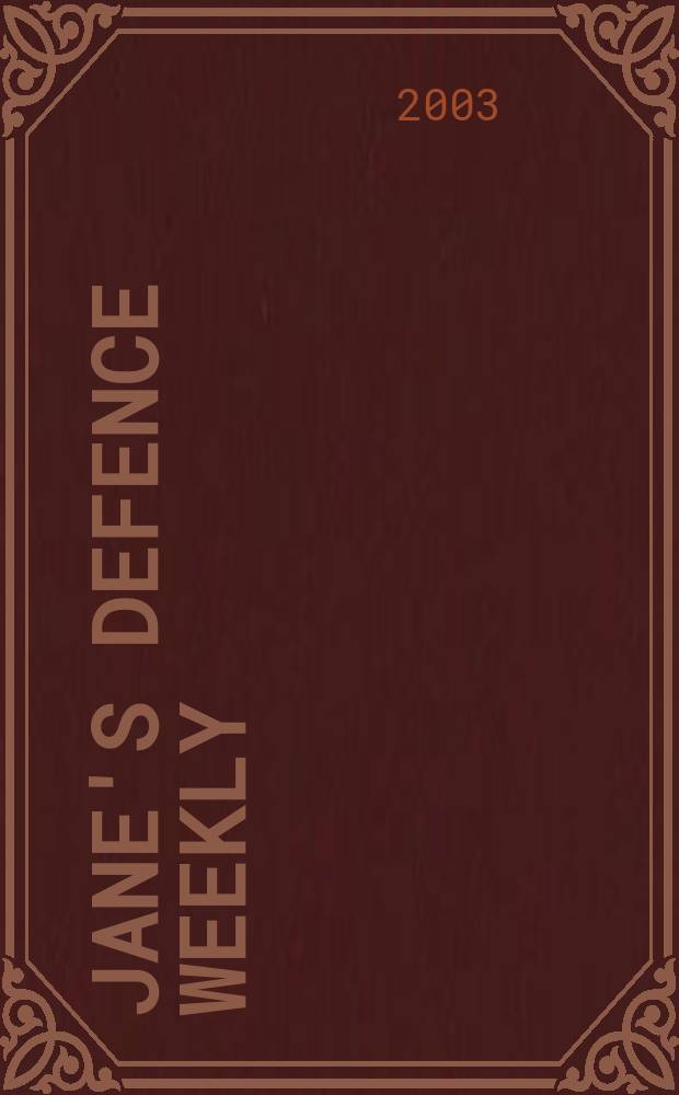 Jane's defence weekly : An intern. Thomson publ. Vol.39, №16