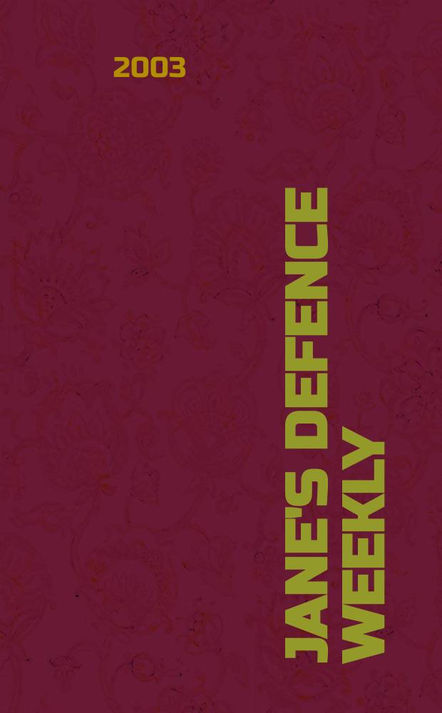 Jane's defence weekly : An intern. Thomson publ. Vol.39, №17
