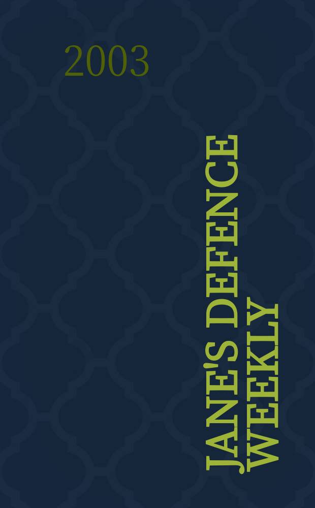 Jane's defence weekly : An intern. Thomson publ. Vol.39, №20