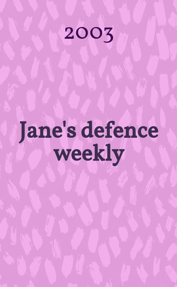 Jane's defence weekly : An intern. Thomson publ. Vol.39, №23